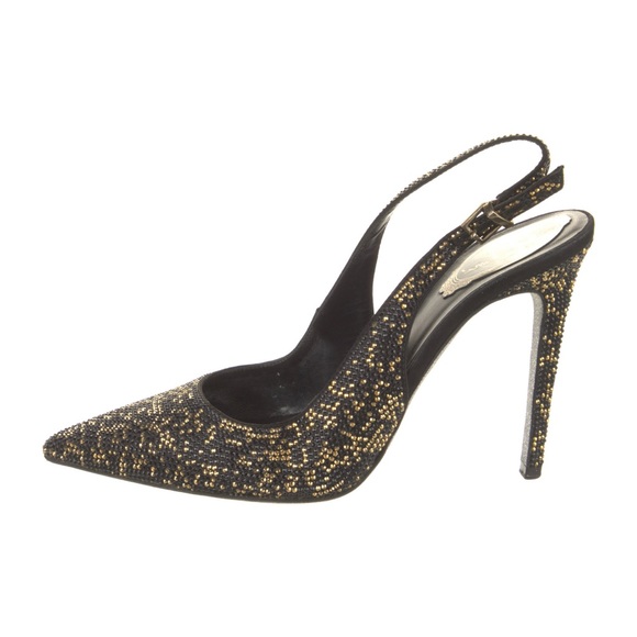 RENE CAOVILLA Crystal-Embellished Satin Slingback Pump
39.5 - Picture 3 of 9